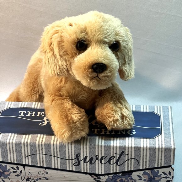 Aurora 12" Goldie Golden Doodle Dog Flopsie Plush Stuffed Animal Toy #31117 - Picture 1 of 9